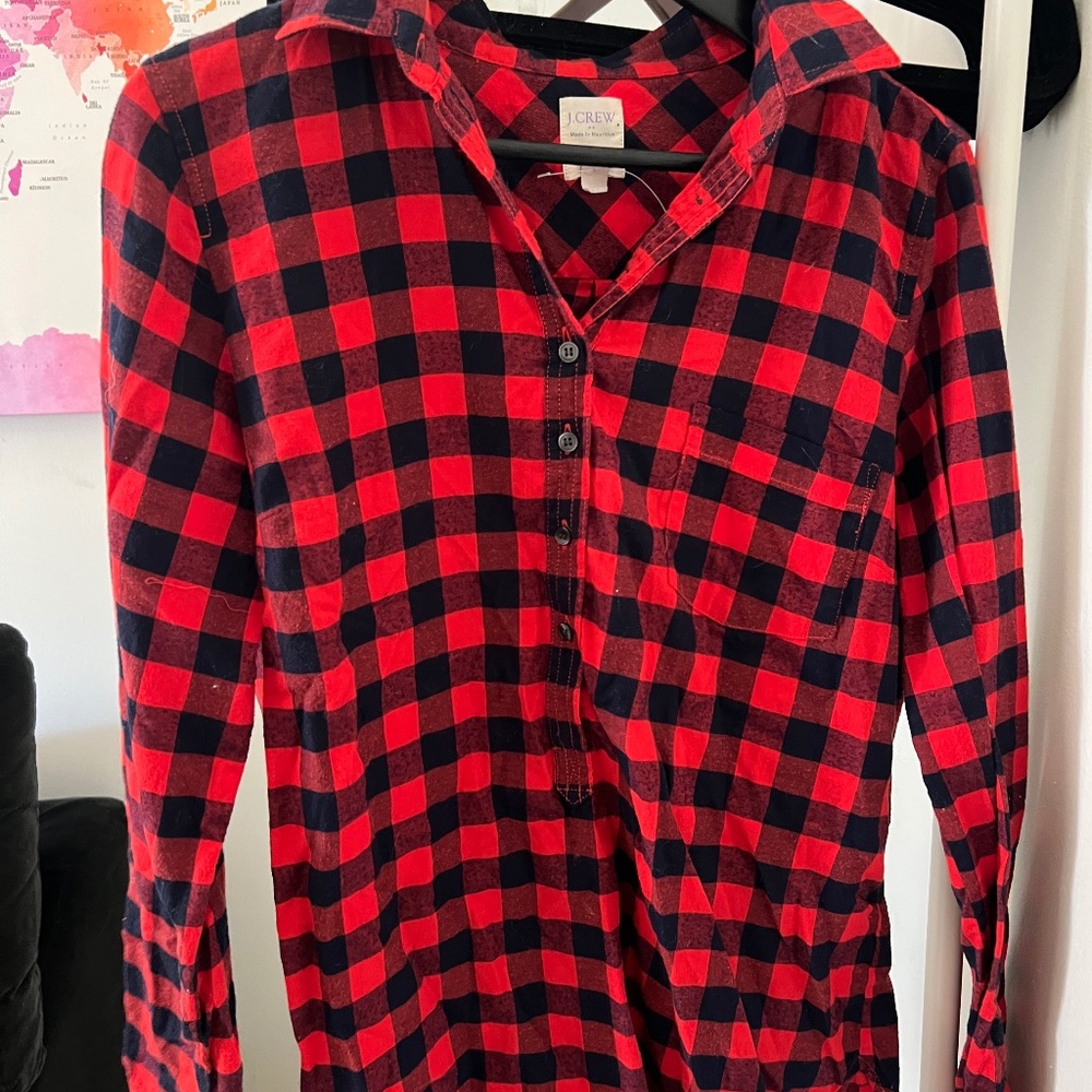 JCrew Womens size M Buffalo Plaid